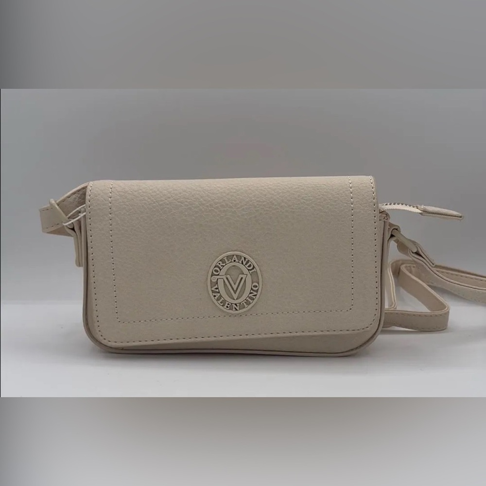 New Valentino Orlandi Off White Crossbody Bag